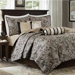 Madison Park Whitman 6-PC Jacquard Quilt Set. Fixed Price $108.00.