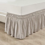 Lush Decor Ruched Ruffle Elastic Easy Wrap Around Bed Skirt Single Queen/king.... Fixed Price $60.65.