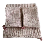 Threshold Matelass Swirl Quilt Shams Queen 94" X 92" Purple Cream Cotton 3 Pc. Fixed Price $43.20.