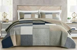 Chezmoi Collection Plaid Patchwork Stone Washed Cotton Quilt Bedspread Set. Fixed Price $88.99.