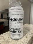 Bedsure Queen Quilt Set New Microfiber Bedspread Coverlet Soft White/stripe. Fixed Price $39.00.