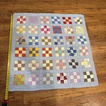 Vintage Handmade Quilted Nine Patchwork X44. Fixed Price $60.00.