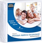 Utopia Bedding Premium Zippered Encasement (fits 10 Inches Mattress, Qu. Fixed Price $6.99.