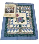 Nostalgia Home Pillow Sham Quilted Floral Patchwork Garden Treasures 20X26. Fixed Price $8.99.