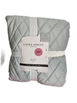 Nip! Laura Ashley Diamond Stitch King Quilt Shams 3 Pc Set Solid Cotton Soft. Fixed Price $152.98.