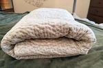 Restoration Hardware Velvet Holiday Bedding --champagne Full/queen Quilt. Fixed Price $200.00.