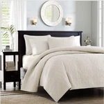 Madison Park Mansfield 3-PC King/cal Coverlet Set, Cream. Fixed Price $39.99.