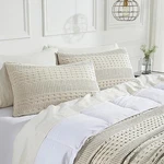 Waffle Weave Natural King Sham Set Of 36LX20W Vhc Brands. Fixed Price $27.25.