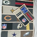 Pottery Barn Teen Nfl Football Quilt Nfc Logos Full Double Twin Xl Pillow Sham. Fixed Price $120.44.