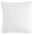 Anne De Solene Lutece (1) Euro Pillow Sham White Quilted Cotton Sateen Shell New. Fixed Price $35.00.